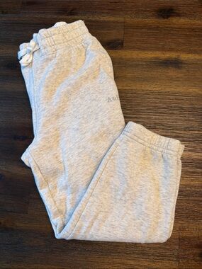 Abercrombie & Fitch Light Gray Kids Joggers with Drawstring
